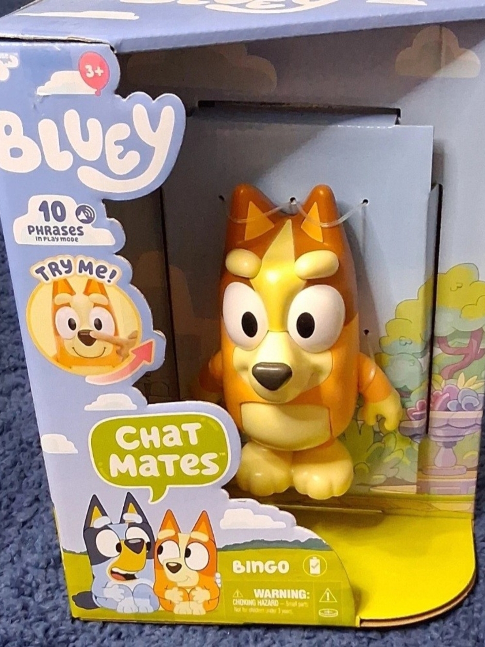 Bluey Chat Mates Bingo Figure - Orange Interactive Toy